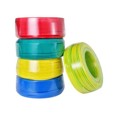 China Electrical Equipment Copper Core 450/750v PVC Insulated Soft Electrical Wire 2.5 4 6mm BEYOND THE OPTICAL RANGE Of House Building for sale