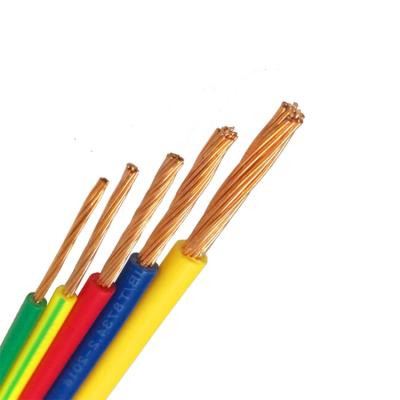 China Electrical Equipment Copper Wire Single Core PVC Insulated Flexible House Electrical Wires 10mm BEYOND 2.5mm 4mm 6mm OPTICAL RANGE for sale