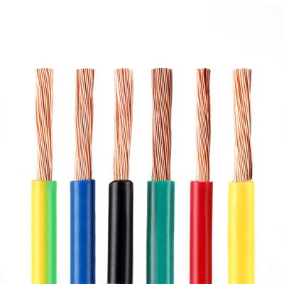 China Household Appliances Conductor 450/750V Single Core Electric Copper Cable Wire PVC Insulated Flexible Electrical Wires BEYOND OPTICAL RANGE 1/1.5/2.5mm for sale