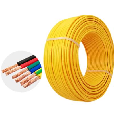 China Household Electrical Appliances Copper Core PVC Insulated Flexible Wire 6mm BEYOND OPTICAL RANGE Single Core 1.5mm 2.5mm 4mm Electrical Cable for sale