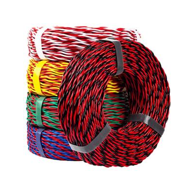 China Household Electrical Appliances Fire Alarm Cable PVC Insulated 2 Core Flexible Copper Wire 0.75/1/1.5/2.5mm RVS Twisted Pair Cable Wire for sale