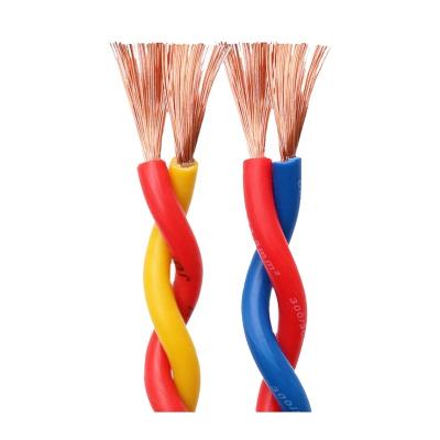 China Household Electrical Appliances 2 Core PVC Insulated 0.5 0.75 1.5 2.5mm RVS Twisted Pair Flexible Cables for sale