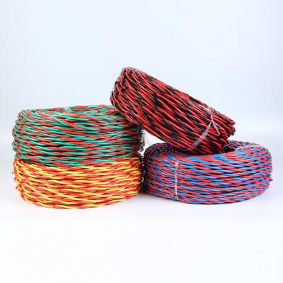 China Household Electrical Appliances 300v 2 Core Copper Conductor PVC Insulated Flexible RVS Twisted Pair Wire 0.5mm0.75mm1mm1.5mm for sale