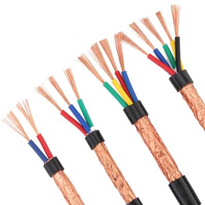 China Signaltransmission RVVP Cable 300/300V Copper Conductor PVC Insulated Shielded RVVP Flexible Control Cable for sale