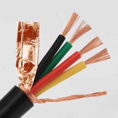 China Signaltransmission 300/300V Copper Core Low Voltage PVC Insulated 1.5/2.5/4/6mm2 RVVP Signal Shielded Cable Wire for sale