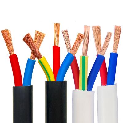 China Electrical Appliances RVV Wire 2 Core 4 Core 4 Core Copper Conductor PVC Insulated RVV Electrical Wire Cable for sale