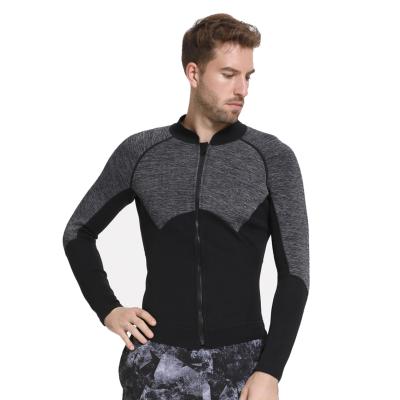 China DIVESTAR Antibacterial Customized 2.5MM Neoprene Super Stretch Wetsuit Surfing Mens Wetsuit Jacket Neoprene Top for sale