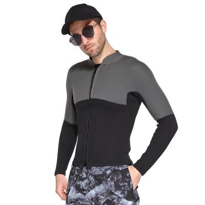 China DIVESTAR Antibacterial Customized 2.5MM Neoprene Super Stretch Wetsuit Surfing Mens Wetsuit Jacket Neoprene Top for sale