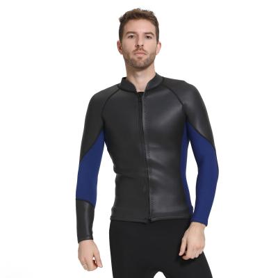 China DIVESTAR Antibacterial Customized 2.5MM Neoprene Super Stretch Wetsuit Surfing Mens Wetsuit Jacket Neoprene Top for sale