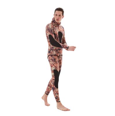 China DIVESTAR Antibacterial Diving Spearfishing Suit, Brown Camofluage 3mm5mmNeoprene Good Quality Spearfishing Wetsuit for sale