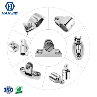 China Boat ; Marine ; Boat SS 316 Stainless Steel High Polished Slide Jaw Slide Deck Hinge Flange Top Joints For Marine Hardware for sale