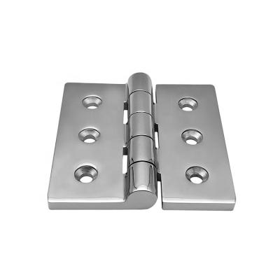 China Rust Resistance Heavy Duty 316 Stainless Steel 6 Holes Deck Square Butt Hinge For Marine Boat for sale