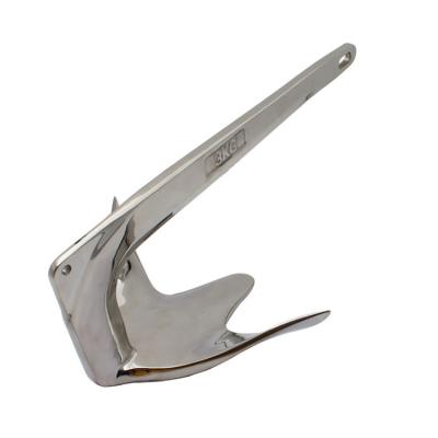 China Widely Used Mirror Polished 316 Stainless Steel Sailboat Marine Hardware Boat Sailboat Bruce Anchor for sale