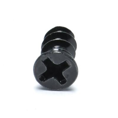 China M4 M5 Cross Recessed Countersunk Computer Case Head Fan Screws Black Self Tapping Screws for sale