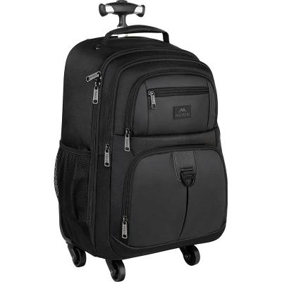 China Anti Theft 4 Wheels Rolling Backpack For Women Men Travel Business Water Resistant Large Wheeled Backpacks Fits 15.6 Inch Laptop Backpack for sale