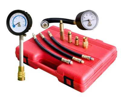 China Hafner Automobile Cylinder Pressure Gauge Made in Taiwan OEM ODM Compression Tester Available Super Luxury Kit (For Motorcycle) 2.5 Inch for sale