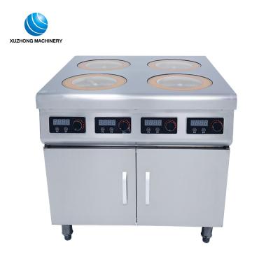 China Hotel .restuarant.fast 380v 3500w 4 Cooktop Wholesale Commercial Electric Induction Stove Creamic 4 Dish Induction Cooker With Cabinet for sale