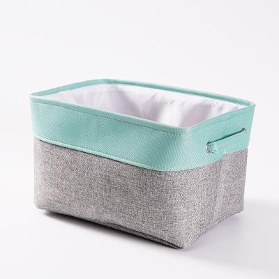 China Toy Storage Box Fabric Folding High Quality Viable EVA Scratching Storage Basket With Carry Handles for sale