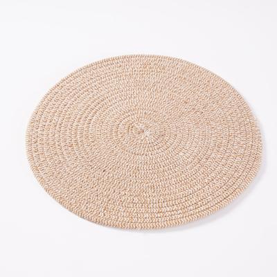 China High Quality Woven Fabric Futon Yoga Mat Handmade Straw Round Seat Cushion for sale