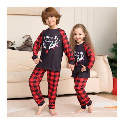 China QUICK DRY Loose Family Deer Pajamas Christmas Fashion Matching Outfits Comfort Home Wear High Quality For Boys for sale