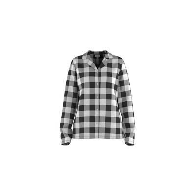 China Economical Leisure Fit Custom Design Women Knit Fleece Shirt 100%poly Plaid Print Notch Collar for sale