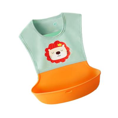 China Wholesale Disposable Silicone Costom Bag Bib Fashion Consumption Waterproof Bib For Kids for sale