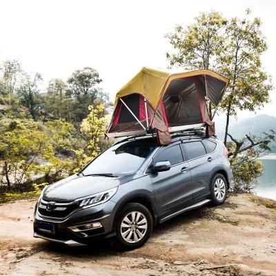 China High quality UV-resistant aluminum 2 person auto camper SUV car 4X4 outdoor camping soft roof top tent for sale for sale