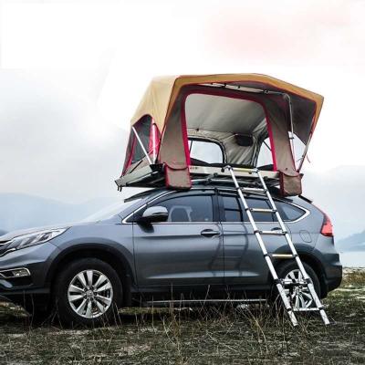 China High quality UV-resistant aluminum 2 person auto camper SUV car 4X4 outdoor camping soft roof top tent for sale for sale