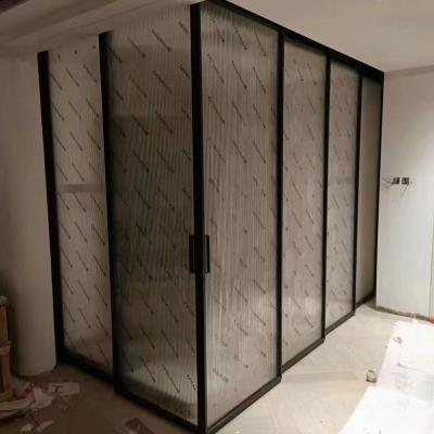 China New Hot Selling Hotel Design Waterproof Modern Custom Size Sliding Door Four Frameless Glass Linkage Shower Doors for sale