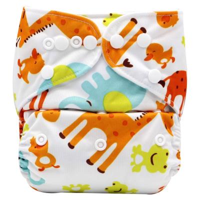 China Printed 2020 New Adjustable Cloth Newborn Diaper Bamboo Charcoal Diaper Pants Night Waterproof Reusable Diapers For Baby for sale