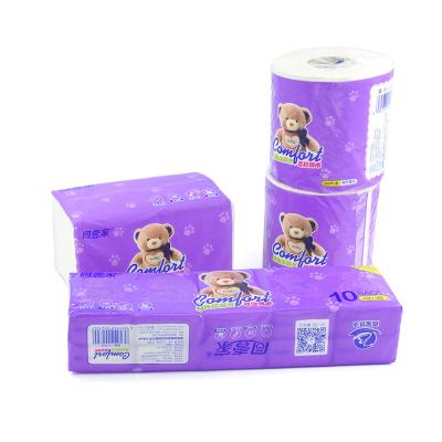 China Wholesale Bulk Eco Disposable 100% Tissue Virgin Wood Pulp Toilet Paper Roll Daily Life Tissue Paper for Everybody and Hotel for sale