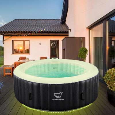 China Hot Tub Compressor Jacuzy Hot Tub Inflatable Medical Spa Control Panel Led Inflatable Hot Tub Lights With Pillow for sale