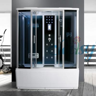 China Modern High Quality Whirlpool Steam Massage Luxury Shower Rooms Building Full One Room Wet Shower Cubicles for sale