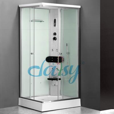 China Modern Factory Wholesale White Bathroom Separate Shower Room Style Wet Shower Enclosure With Electric Shower for sale