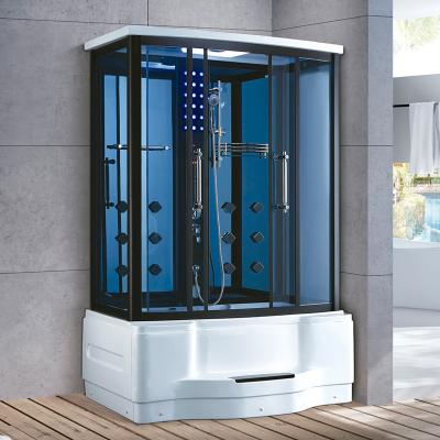 China Modern Saudi Style Enclosed Luxury Hydromassage Shower Bath , Glass Whirlpool Steam Shower Room for sale