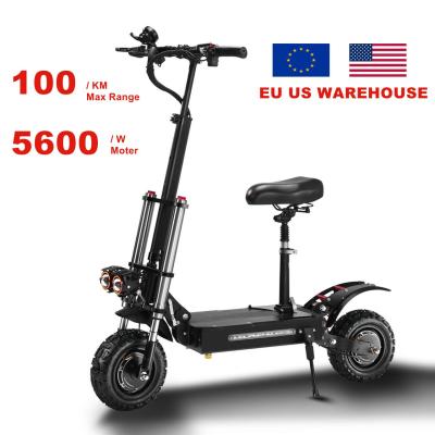 China S3 11 Inch 38AH Unisex Electric Scooter 5600W Foldable 60v Dual Motors for sale