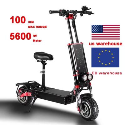 China US AND EU Warehouse Unisex Z4 11 Inch 5600W Double Drive Double Drive Adult Folding Electric Scooter Travel Offroad Motor Electric Scooter for sale