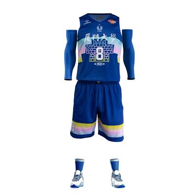 China Rigorous Antibacterial Customized Basketball Uniform Sublimation Printing Singlet for sale