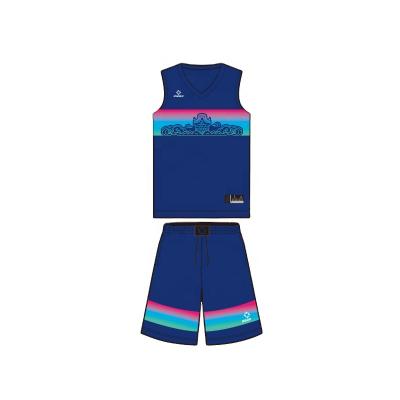 Китай Custom Made 2021 Sublimation Antibacterial Mesh Single Sublimation Basketball T-shirt Shorts Tank Top With Shorts продается