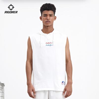 China Summer Hoodie Breathable CE Basketball Vest Sublimation Casual Cool Singlet For Men Non Sleeves Te koop