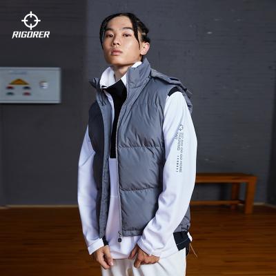 China Rigorer Sale Unisex Waterproof Wholesale Hoodie Zipper OEM Fashion Winter Puffed Vest en venta