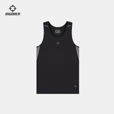 China Antibacterial Sleeveless Non Compression Top Shirt For Men Active Fitness Wear Sublimation Print Logo for sale