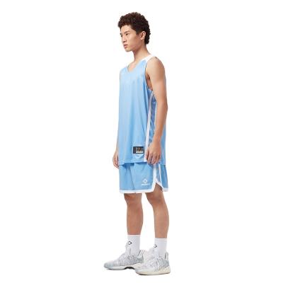 중국 2021 New Style Breathable Polyester Knitted Adult Men's Basketball Uniform Tank Top And Abbreviations 판매용