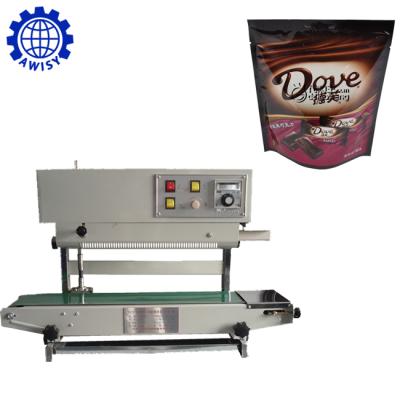 China Continuous Plastic Food Vertical Coffee Bag Heat Strip Sealer Sealing Machine for sale