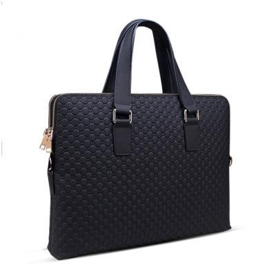 China Wholesale Luxury Portable Courier Tote Briefcases Real Leather Laptop Business Travel Messenger Lightweight Bag For Man for sale