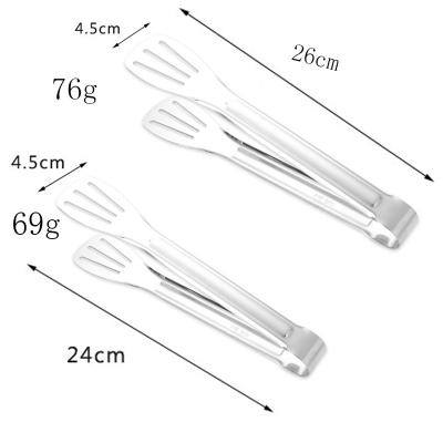 China Sustainable Wholesale 304 Stainless Steel Kitchen Tongs GRILL Food Tongs for sale