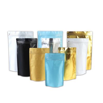 China Custom Food Coffee Zippered To Lock Flat Bottom Bags Coffee Beans Packaging Bags With Valve for sale