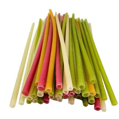 China Disposable Colorful Factory Price Eco Friendly Edible Rice Straws OEM And ODM for sale