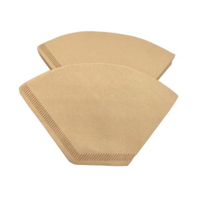 China Usesoon Sustainable Coffee Filters Paper Unbleached Natural Brown 104 Cone for sale