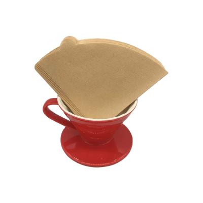 China Stocked coffee filter paper can be used to filter coffee and tea v shape V60paper filter for sale